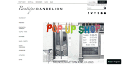 Desktop Screenshot of boutiquedandelion.com